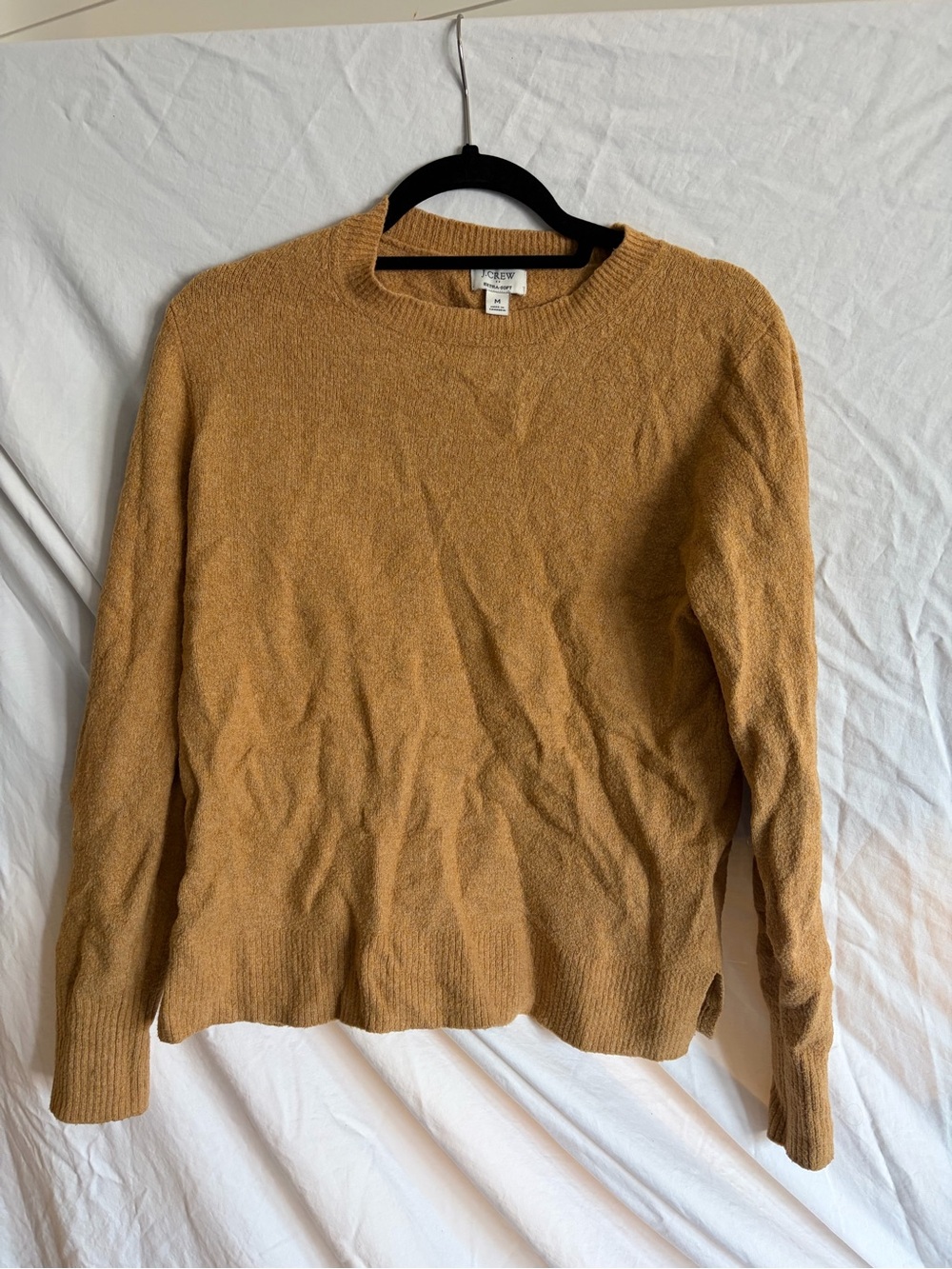 J. Crew Men's Crewneck Sweater in Camel Brown